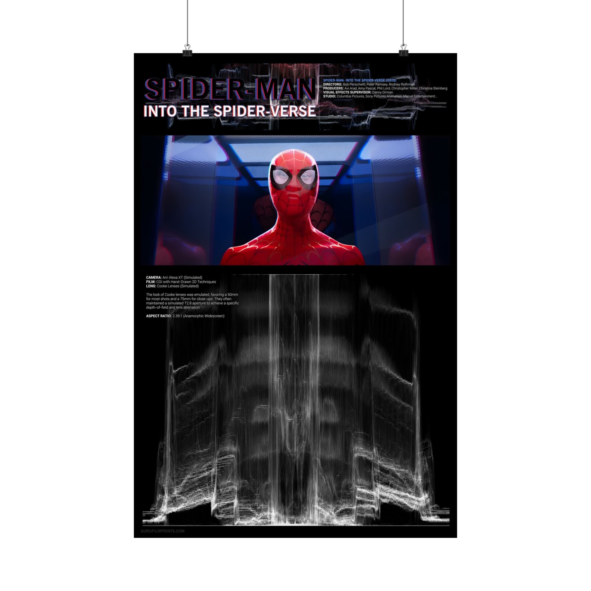 The Hero Within Waveform RGB Non-Colorized | Spider-Man: Into the Spider-Verse (2018)