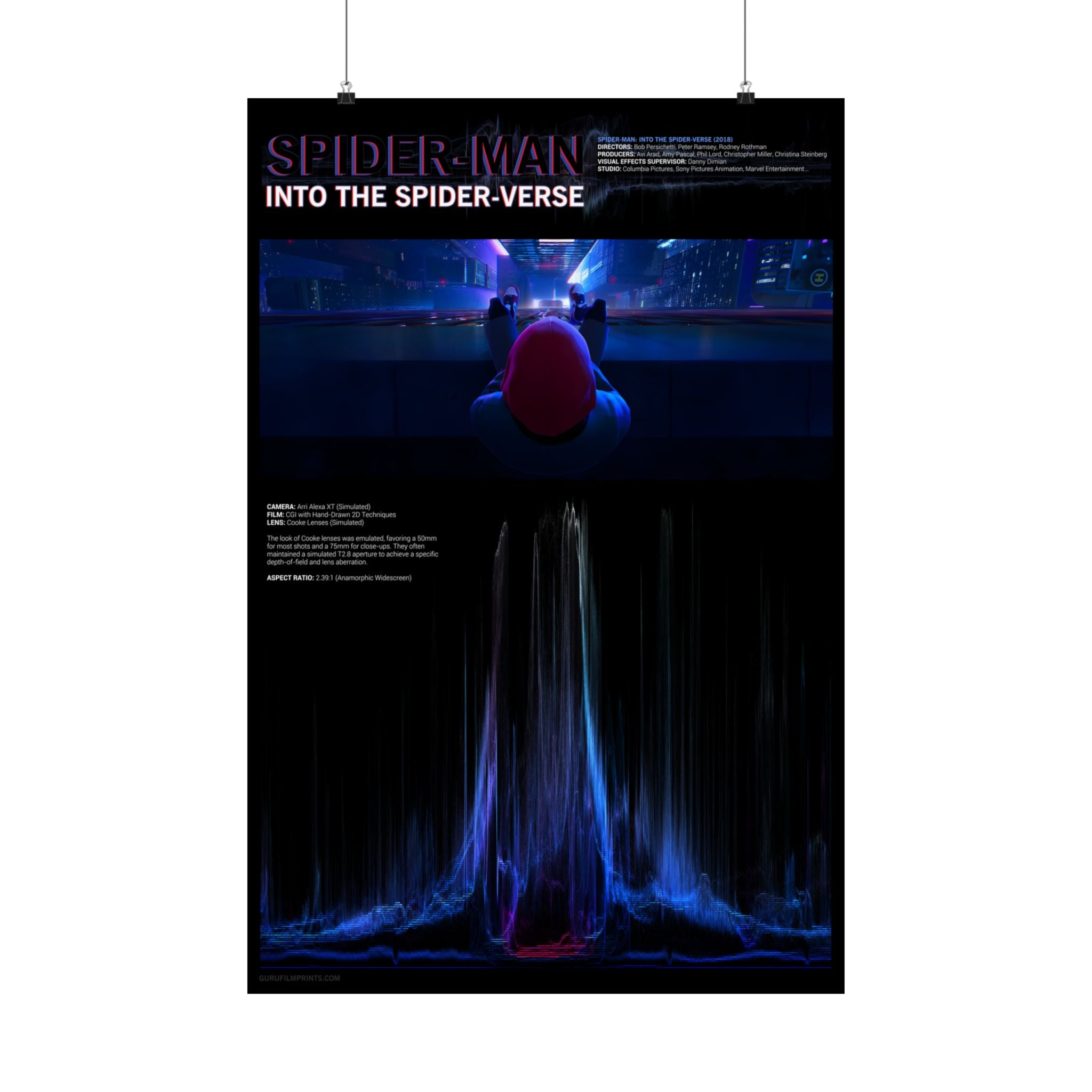 Miles Building Courage Waveform RGB | Spider-Man: Into the Spider-Verse (2018)