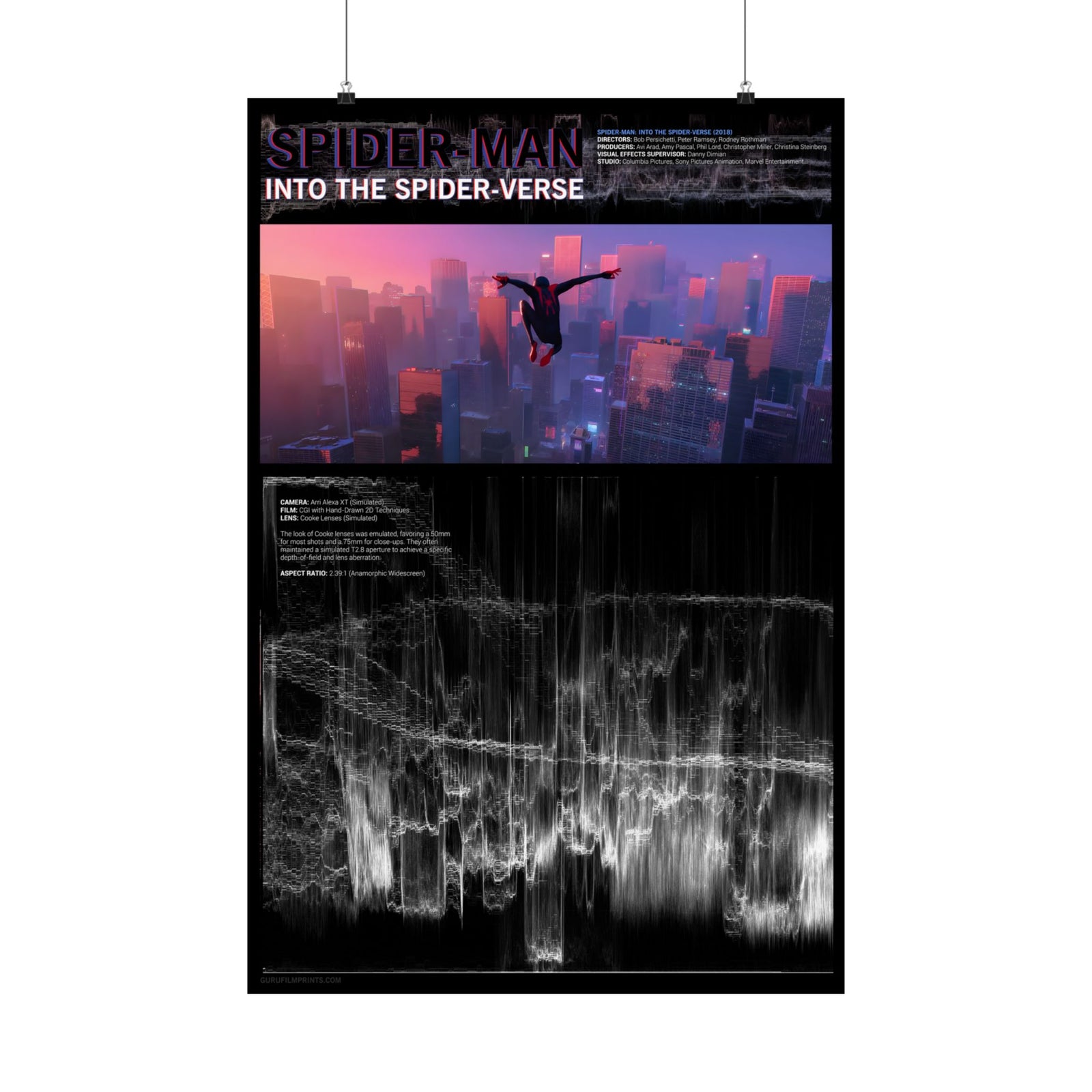 Miles Swinging Waveform RGB Non-Colroized | Spider-Man: Into the Spider-Verse (2018)