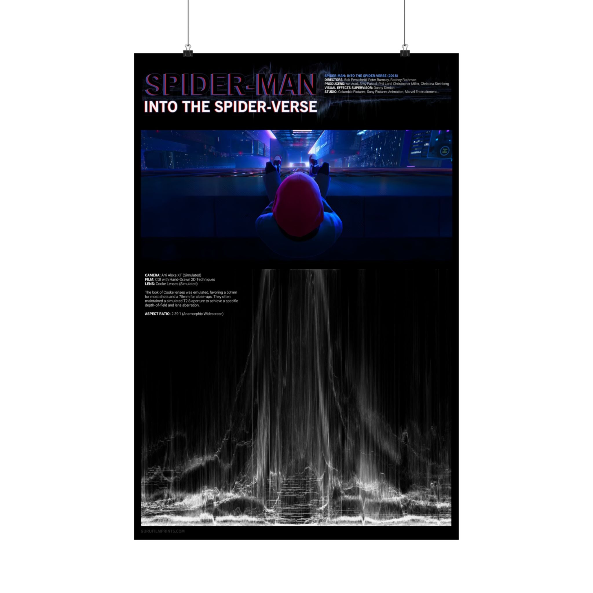 Miles Building Courage Waveform RGB Non-Colorized | Spider-Man: Into the Spider-Verse (2018)