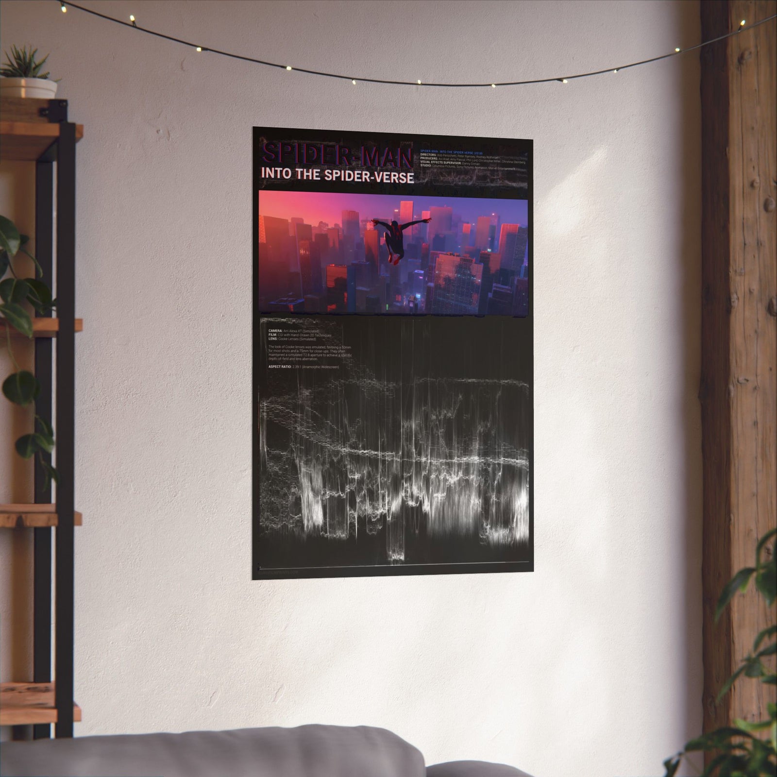 Miles Swinging Waveform RGB Non-Colroized | Spider-Man: Into the Spider-Verse (2018)