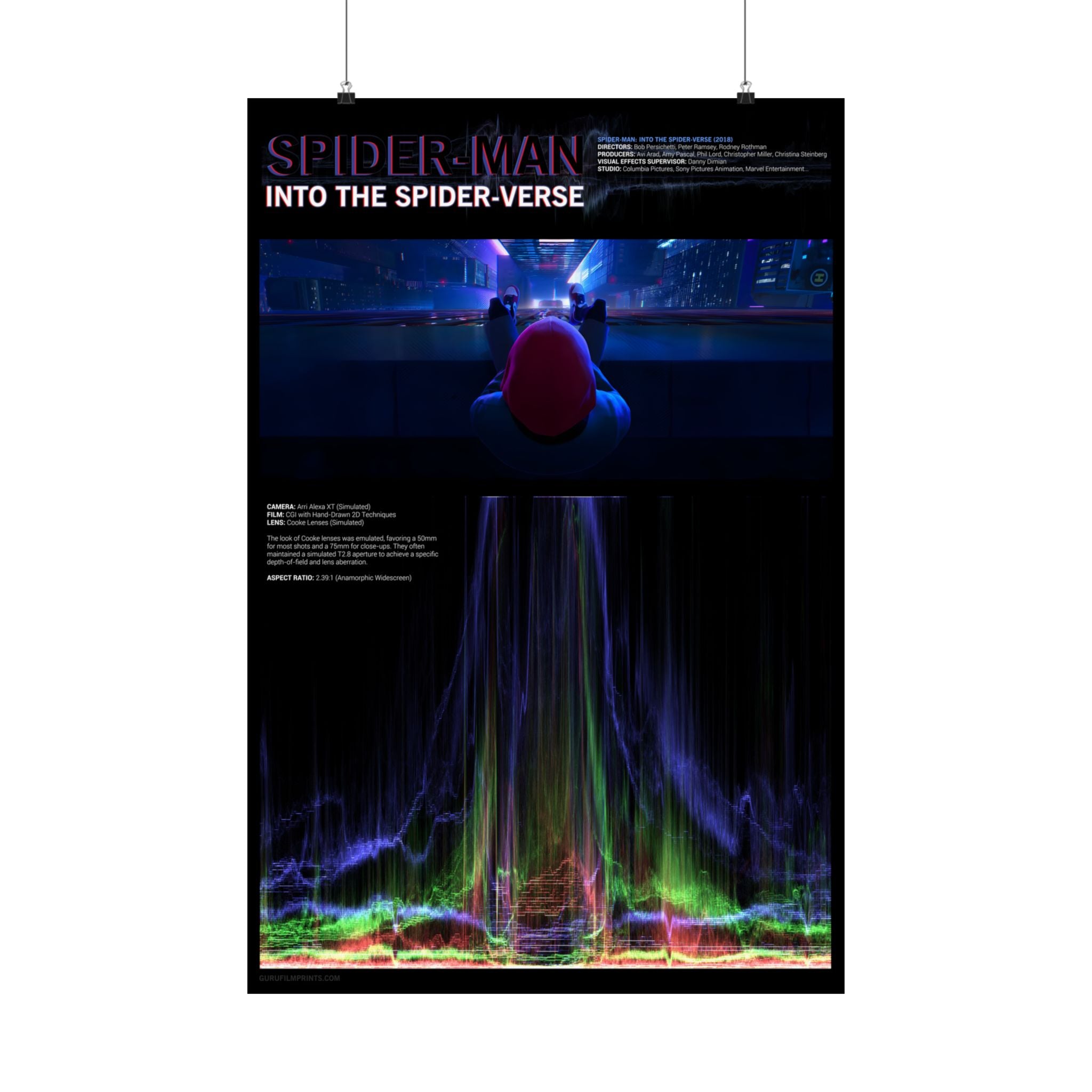 Miles Building Courage Waveform RGB | Spider-Man: Into the Spider-Verse (2018)
